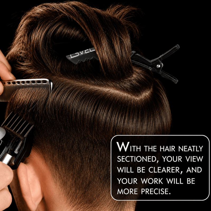 L3VEL3 Hair Croc Clips Used for Precision Hair Sectioning