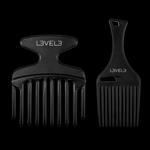 L3VEL3 Hair Pick Comb Set professional barber pick comb set