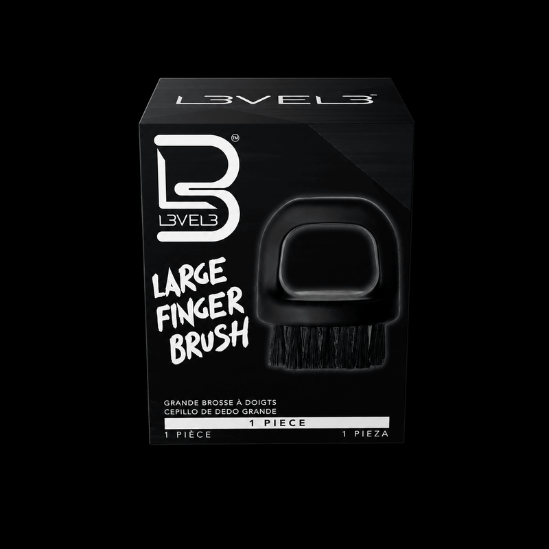 L3VEL3 Large Finger Brush – front of package
