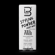 Box of Level 3 Styling Powder Light Dust on a black background