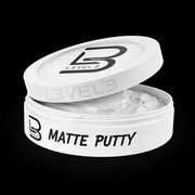 L3VEL3 Matte Putty – open container branding view