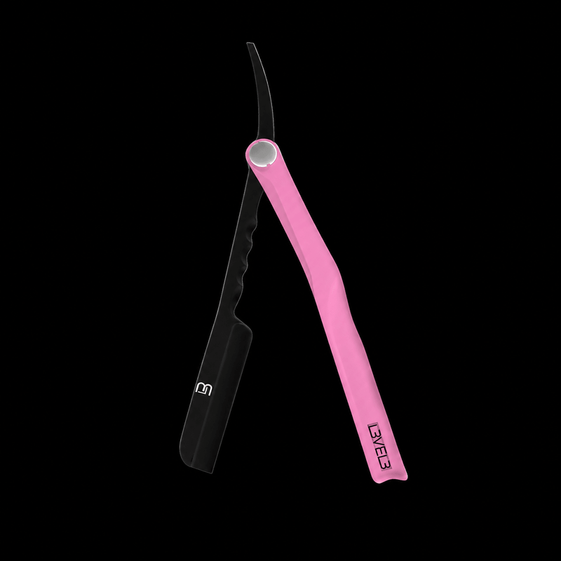 L3VEL3 Milly Clutch Razor Holder – black and fierce pink
