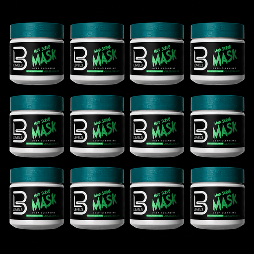 L3VEL3 Mud Facial Scrub, wholesale case of 12