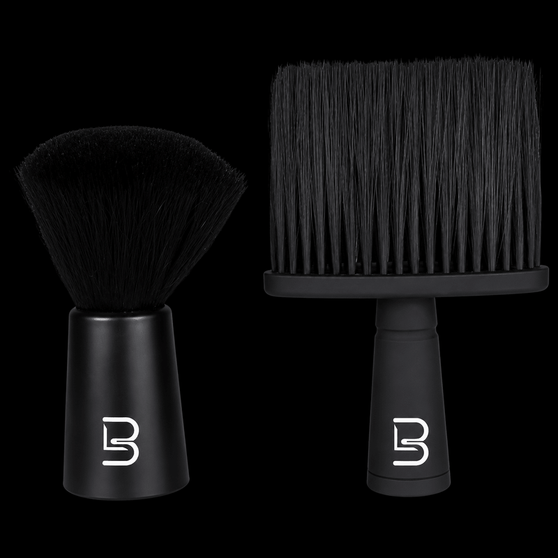 L3VEL3 Professional Barber Neck Duster Brush Set with Soft Bristles and Ergonomic Handles