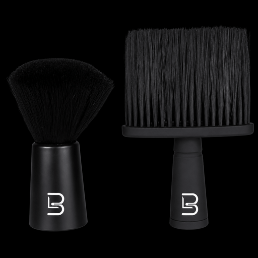 L3VEL3 Professional Barber Neck Duster Brush Set with Soft Bristles and Ergonomic Handles