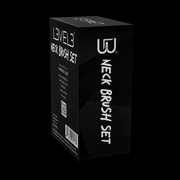 L3VEL3 Neck Brush Set Professional Barber Brush Kit Side Packaging View