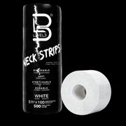 L3VEL3 Neck Paper Strips white 500 pack disposable barber neck strips soft stretchable