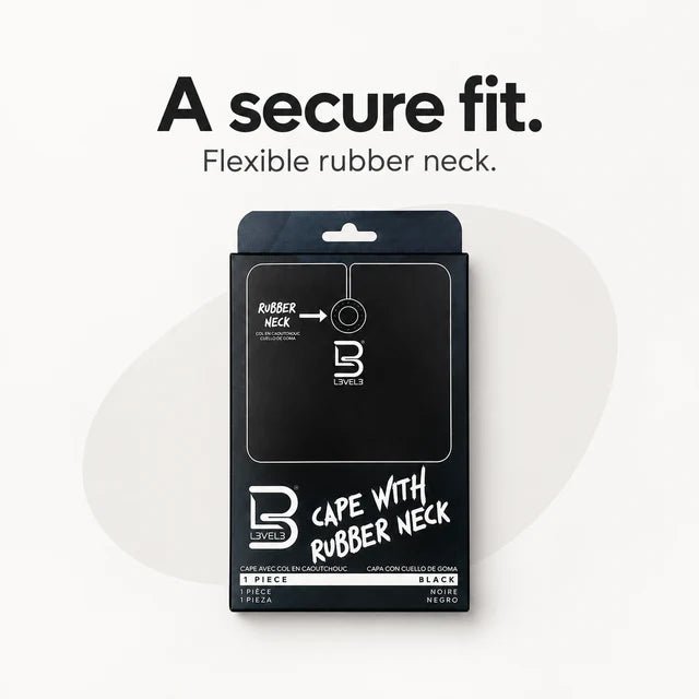 L3VEL3 Professional Rubber Neck Cutting Cape