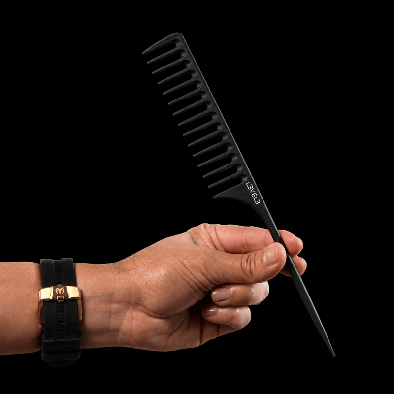 L3VEL3 Rat Tail Comb for Sectioning and Precision Styling