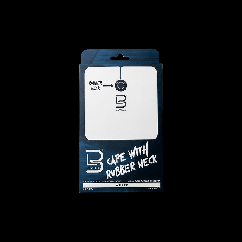 L3VEL3 Cape with Rubber Neck White – retail packaging