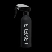 L3VEL3 rubberized spray bottle black fine mist barber water bottle
