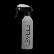 L3VEL3 gray rubberized spray bottle fine mist barber styling bottle