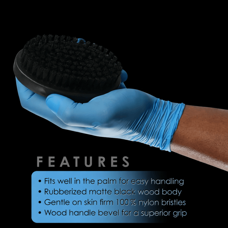 L3VEL3 Soft Palm Brush side view with soft bristles