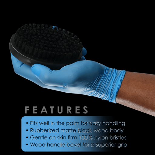 L3VEL3 Soft Palm Brush side view with soft bristles
