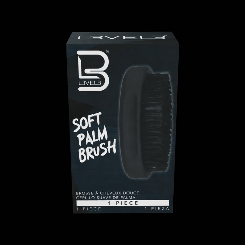 L3VEL3 Soft Palm Brush in use for wave styling