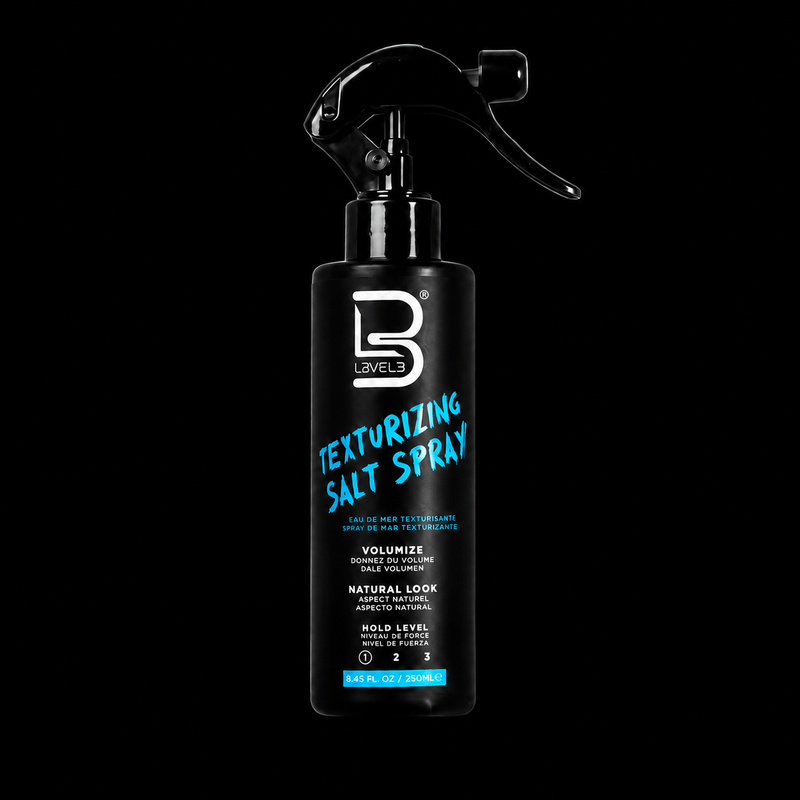 L3VEL3 Texturizing Salt Spray 250ml for natural texture, volume, and beach-style hair
