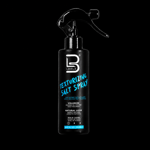 L3VEL3 Texturizing Salt Spray 250ml for natural texture, volume, and beach-style hair