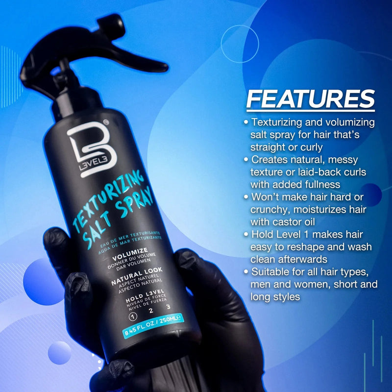 L3VEL3 Texturizing Salt Spray Matte Volume and Natural Hold
