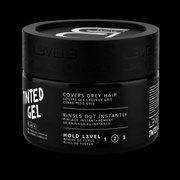 L3VEL3 Tinted Gel Black Side View with Product Benefits