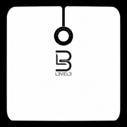 L3VEL3 Cape with Rubber Neck White – logo detail
