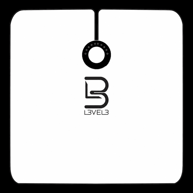 L3VEL3 Cape with Rubber Neck White – logo detail