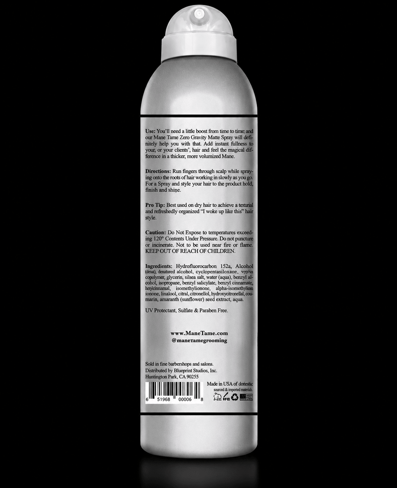 Mane Tame Zero-Gravity Matte Spray 7oz