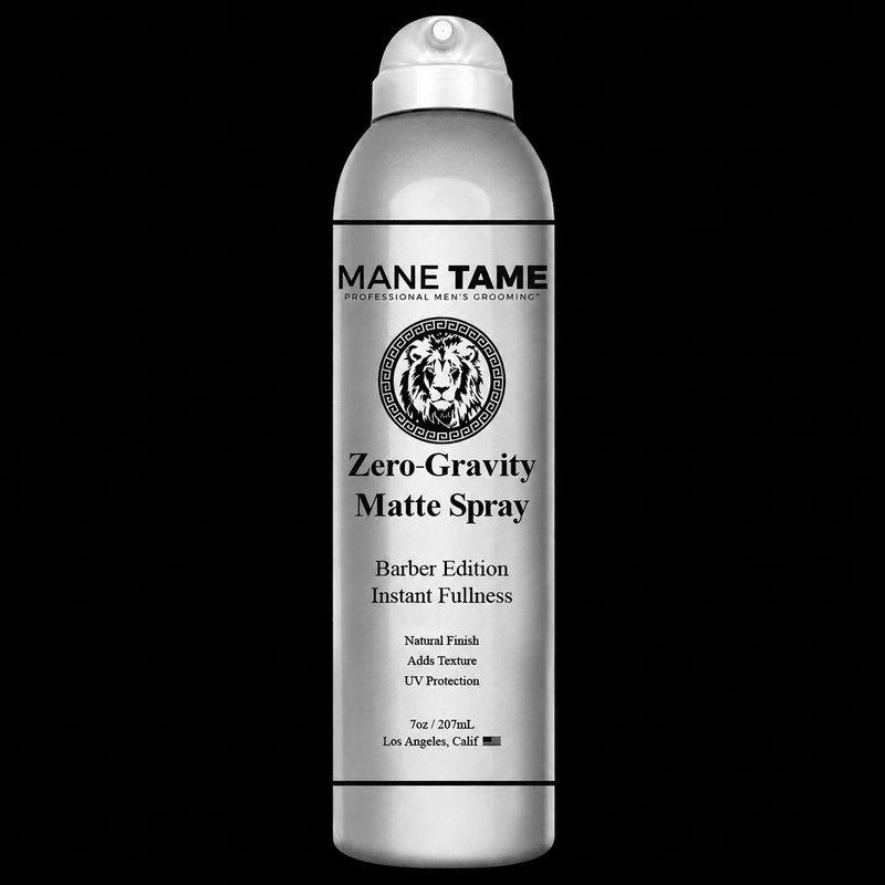 Mane Tame Zero-Gravity Matte Spray can on a white background
