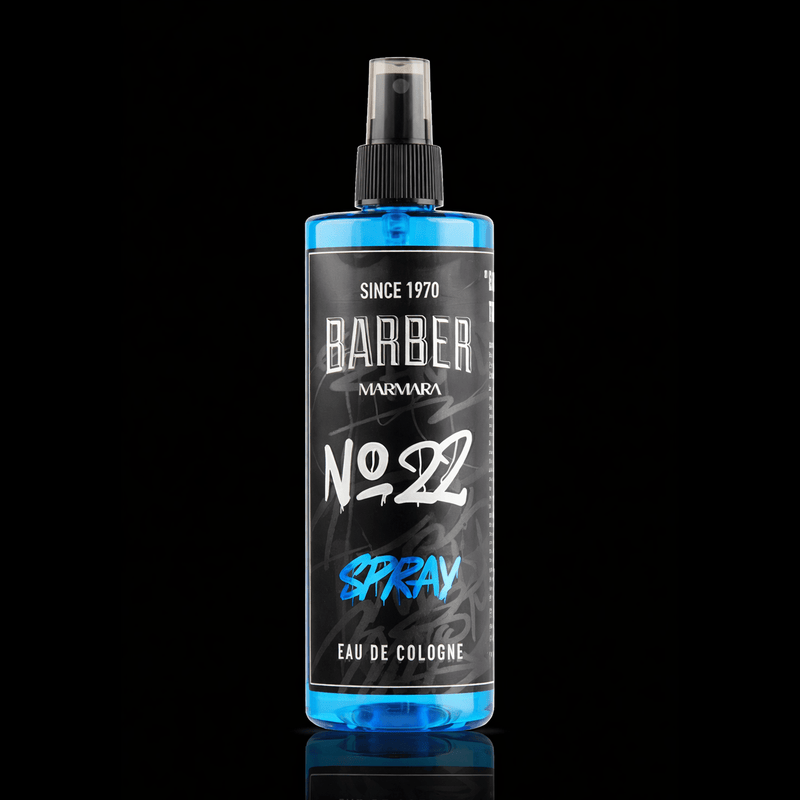 Marmara Barber No.22 Spray Eau de Cologne in blue bottle with black label