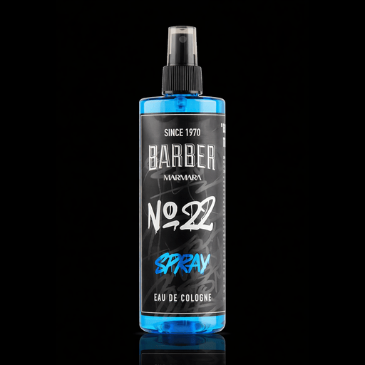 Marmara Barber No.22 Spray Eau de Cologne in blue bottle with black label