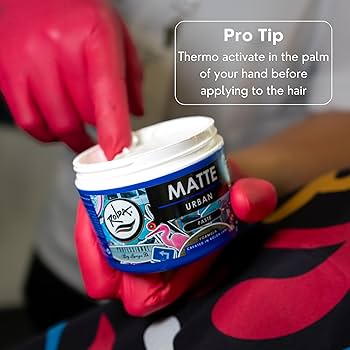 Matte paste application barber using hair styling product for textured matte hairstyle Primos Barber Supply