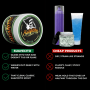 Matte pomade comparison medium hold no shine barber styling product vs other hair products Primos Barber Supply