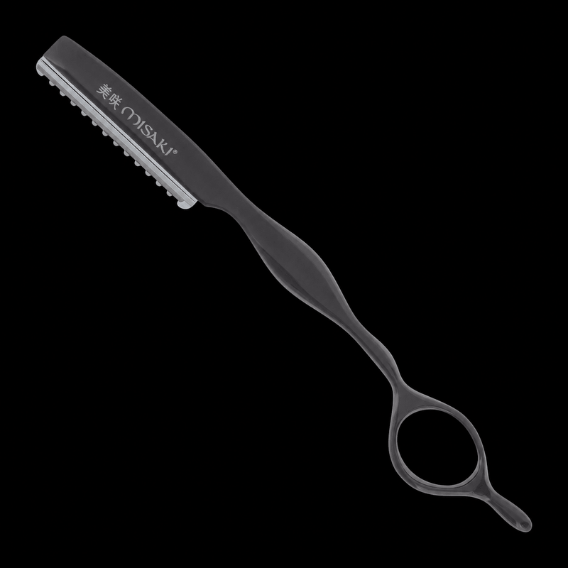Black hair styling tool with 'KISSAKI' branding on a white background
