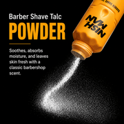 Nishman Barber Shave Talc Powder Ultra Fine Formula for Professional Barbering Available at Primos Barber Supply
