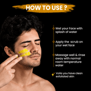 Nishman Apricot Face and Scalp Scrub Application Instructions for Effective Exfoliation Available at Primos Barber Supply