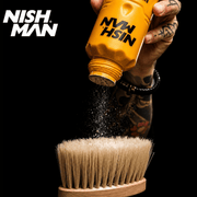 Nishman Barber Shave Talc Powder Easy Application for Professional Barber Use Available at Primos Barber Supply