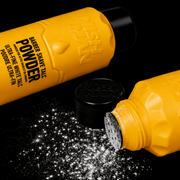 Nishman Barber Shave Talc Powder Close Up Product View with Ultra Fine Texture Available at Primos Barber Supply
