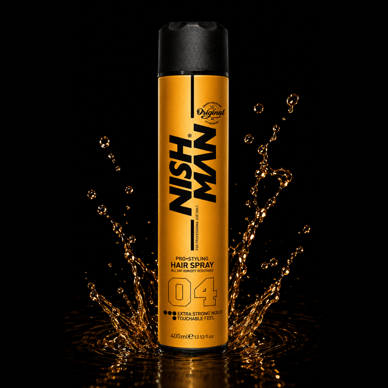 Nishman Hair Spray 04 Professional Hair Spray with Extra Strong Hold Available at Primos Barber Supply