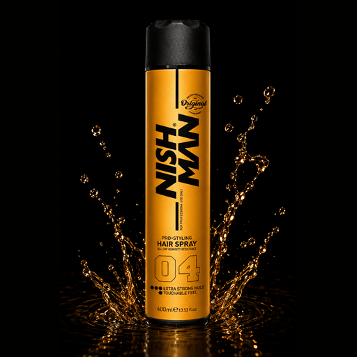 Nishman Hair Spray 04 Professional Hair Spray with Extra Strong Hold Available at Primos Barber Supply