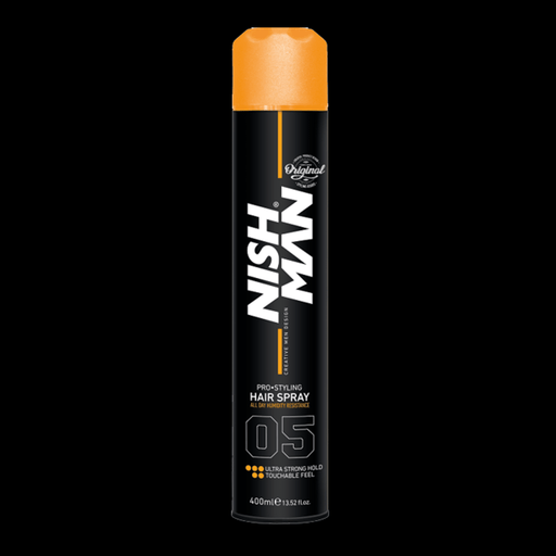 Nishman Hair Spray No.5 Ultra Strong Hold 400ml professional styling hairspray