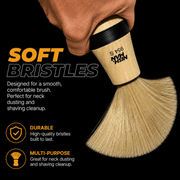Nishman Neck Brush 974S Soft Bristles for Comfortable Hair Removal After Haircuts Available at Primos Barber Supply