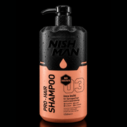 Nishman Pro Hair Shampoo 03 1250ml Sulfate Free Formula for Damaged Hair Available at Primos Barber Supply