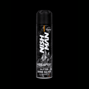 Nishman Pro Mech Hair Spray Silver Temporary Hair Color Spray Available at Primos Barber Supply