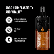 Nishman Styling Tonic L1 Adds Hair Elasticity Vitality and Natural Movement Available at Primos Barber Supply
