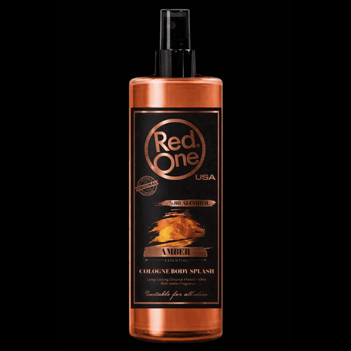 Primos Barber Supply Red One Barber Cologne amber scent aftershave cologne for men long lasting fragrance used by professional barbers