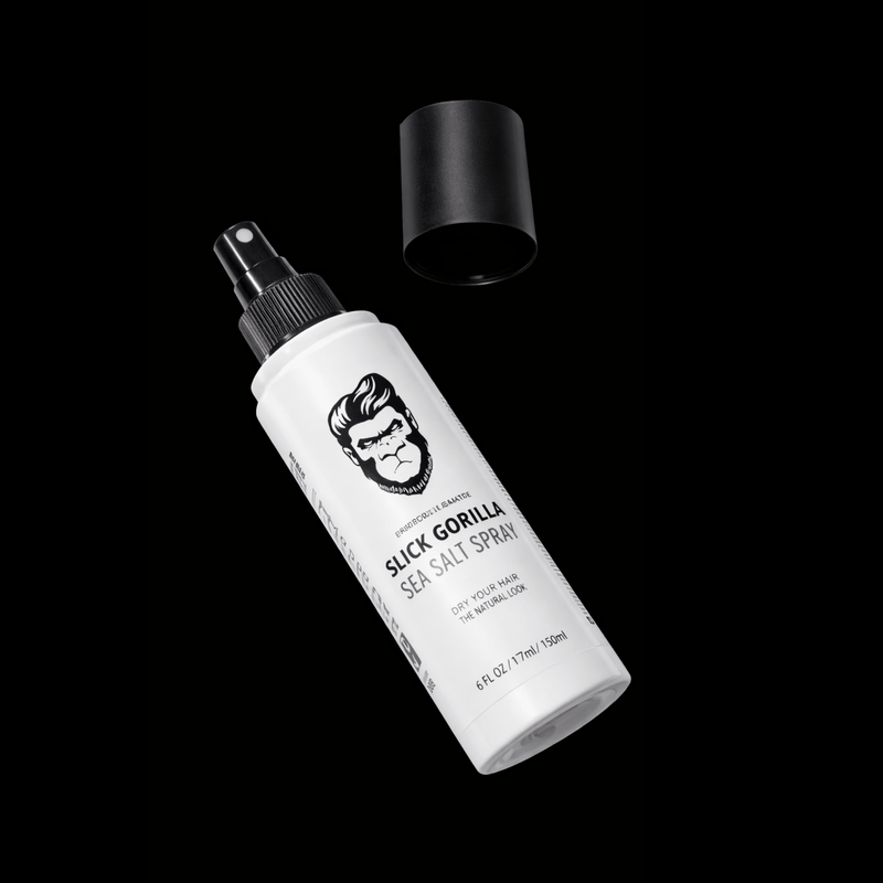 Primos Barber Supply Slick Gorilla Sea Salt Spray styling product for textured hairstyles volume messy look and professional barber results