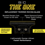 Primos Barber Supply StyleCraft trimmer blade gold DLC coating for smoother cuts reduced friction faster performance and professional barber use