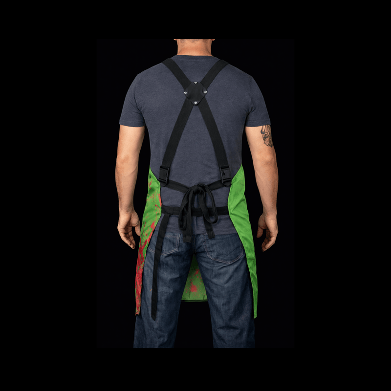 StyleCraft Barber Apron Utility Pocket Design Radioactive Green