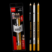 Red by Kiss Barber Pencil Liner 3 Piece Set for beard lines hairlines and eyebrow definition available at Primos Barber Supply
