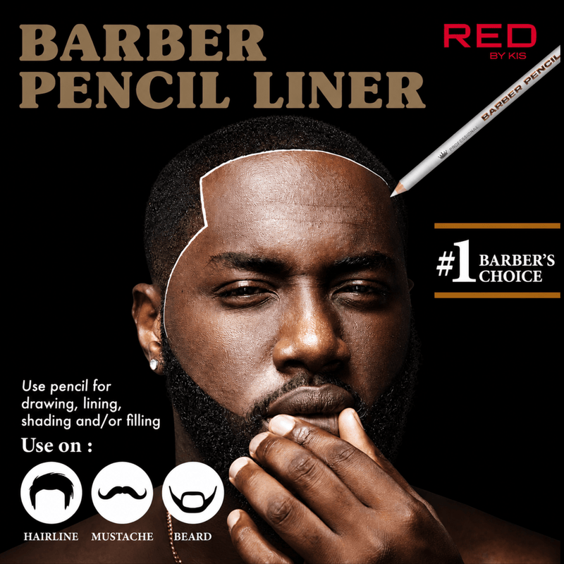 Red by Kiss Barber Pencil Liner professional barber enhancement pencil available at Primos Barber Supply