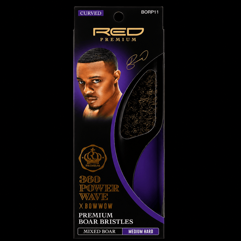 RED by KISS BR24 360 Power Wave X Bow Wow front packaging medium hard brush